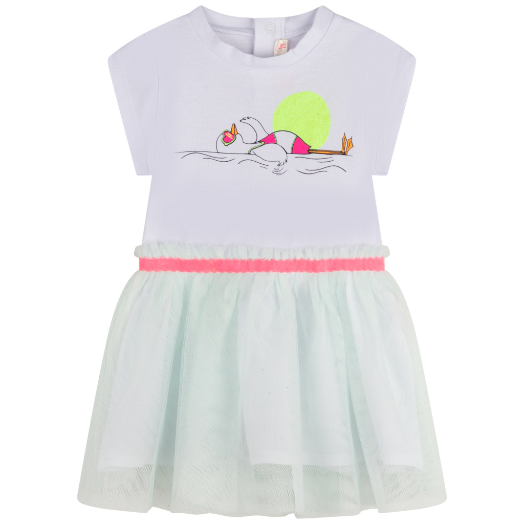 BILLIEBLUSH Summer dress with tulle skirt and seagull motif