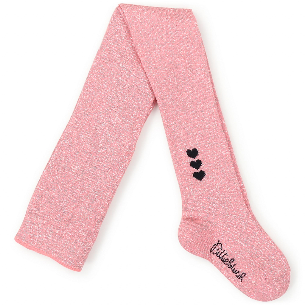 BILLIEBLUSH Pink Tights with Heart Detail